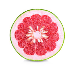 pomelo on white background