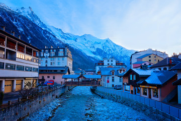 Fototapeta na wymiar Chamonix-Mont-Blanc, Frankreich