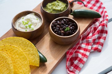 Various mexican food ingredients