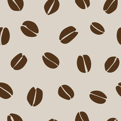 Obraz premium coffee beans seamless pattern