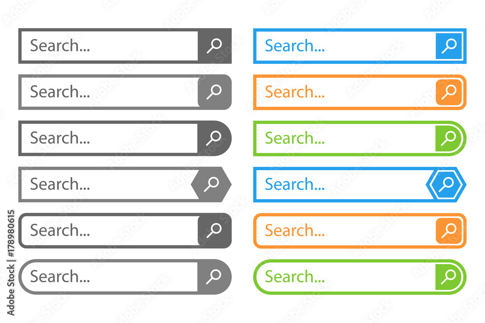 Canvas Prints search bar vector design element, in flat style
