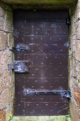 Ancient Studded Wooden Door