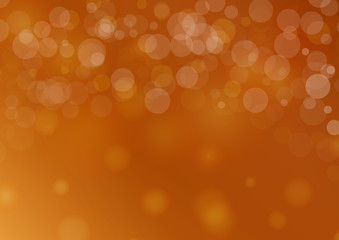 abstract soft orange honey blurry background with bokeh