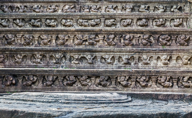Ancient ruins in Polonnaruwa city temple Ceylon, UNESCO, Sri Lanka