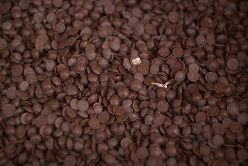 chocolate round crumbs for decor background