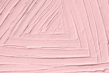 Pink background with a texture painted in colors with patterns and ornaments. A fashionable color palette is the Ballet Slipper. 