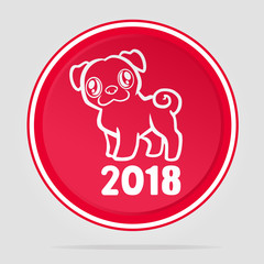 Obraz premium 2018 Chinese Year of the dog