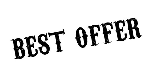 Best Offer rubber stamp. Grunge design with dust scratches. Effects can be easily removed for a clean, crisp look. Color is easily changed.