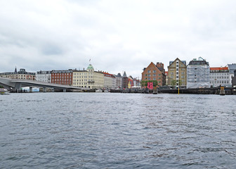 Fototapeta na wymiar Vista de Copenhagen, Dinamarca, 