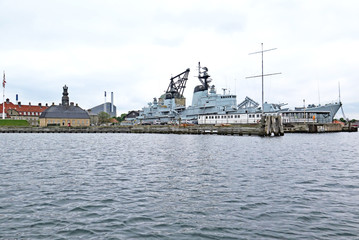 Fototapeta premium Vista de Copenhagen, Dinamarca, 
