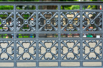 decorative fence in the park