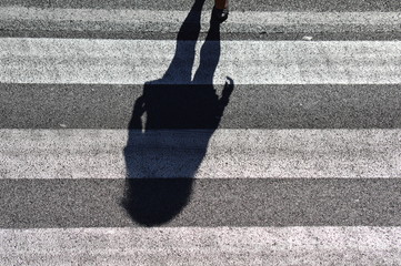 Crosswalk (shadows on the ground)