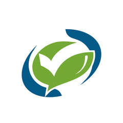 check mark within speech bubble, elegant check mark, symbol design, isolated on white background.