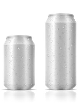 beer in can stock vector illustration