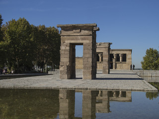 Fototapeta na wymiar Templo de Debod, Madrid ,Spain