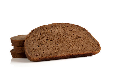 four slices of rye bread