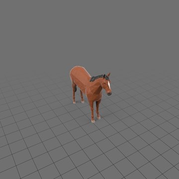 Stylized horse standing