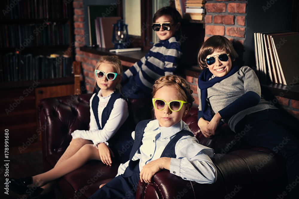 Poster group of schoolchildren