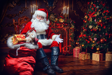 surprised Santa Claus