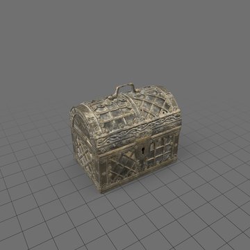 Closed medieval chest