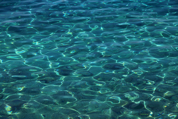 Adriatic sea background in Brela , Croatia