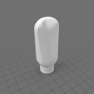 Curved shampoo bottle