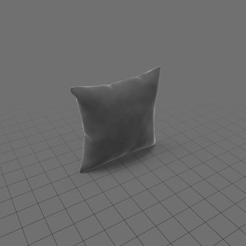 Grey square throw pillow