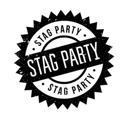 Stag Party rubber stamp. Grunge design with dust scratches. Effects can be easily removed for a clean, crisp look. Color is easily changed.