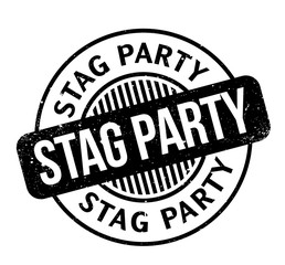 Stag Party rubber stamp. Grunge design with dust scratches. Effects can be easily removed for a clean, crisp look. Color is easily changed.