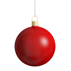 boule de no&euml;l rouge