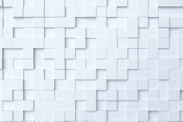 White geometric abstract background. 3d illustration, 3d rendering	