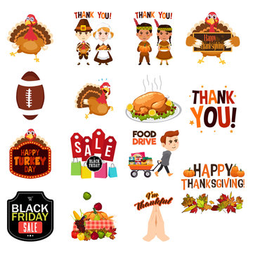 Thanksgiving Cliparts Illustrations Icons