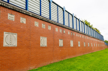 Part of one of the Belfast "Peace Walls"