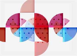 Geometric circle abstract banner