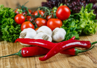 organic food background Vegetables