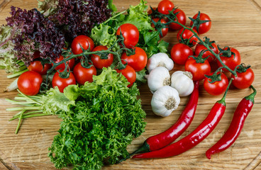 organic food background Vegetables