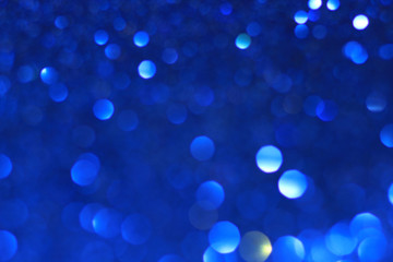 Fototapeta na wymiar Blue abstract bokeh light background 