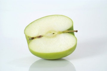 Apfel aufgeschnitten