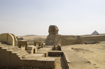 The Great Sphinx in Giza, landscape