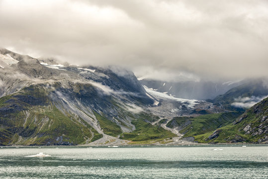 Mountains landscape at Glacier Bay National park, Alaska 