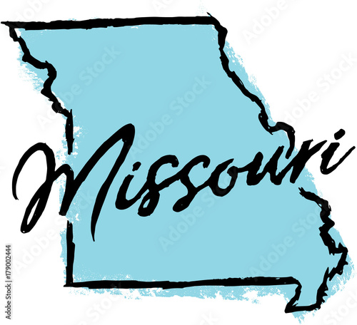 "Hand Drawn Missouri State Design" Stock image and royalty-free vector