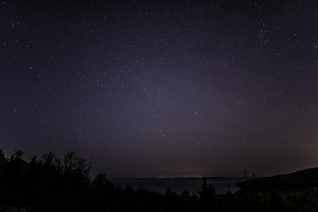 Night sky in Quebec province