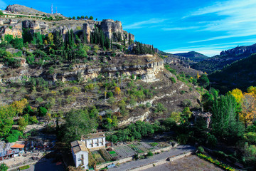Autumn view of the valley in Cuenca, Spain