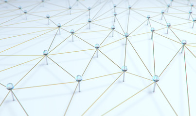 3d render social network,leadership and communication as concept.