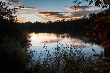 Lake before the morning sun