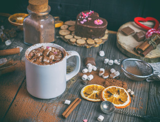 hot chocolate with marshmallows