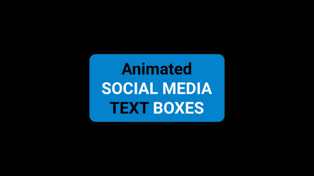 Animated Social Media Text Boxes