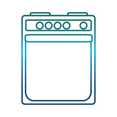 oven icon over white background vector illustration