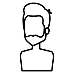 young man shirtless avatar character