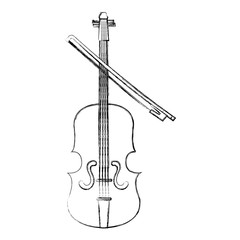 Fototapeta premium fiddle instrument isolated icon